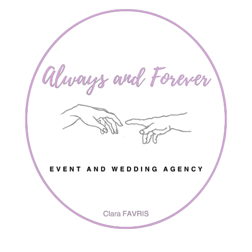 Logo de Always and Forever, agence de wedding planner par Clara Favris et partenaire de vins-mariages.net.