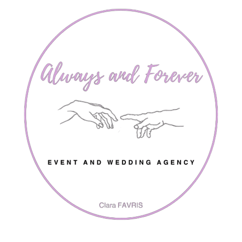 Logo de Always and Forever, agence de wedding planner par Clara Favris et partenaire de vins-mariages.net.